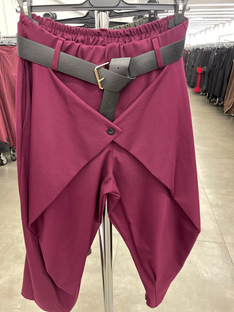 Kalhoty lux bordo