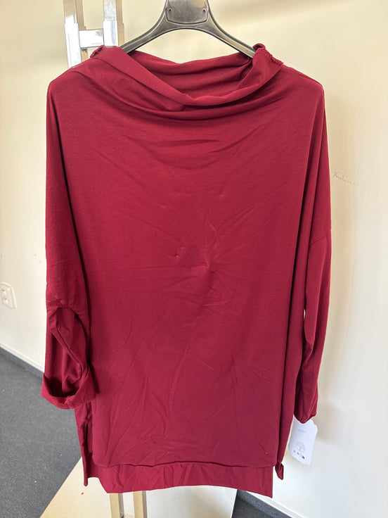 TU triko voda big size bordó