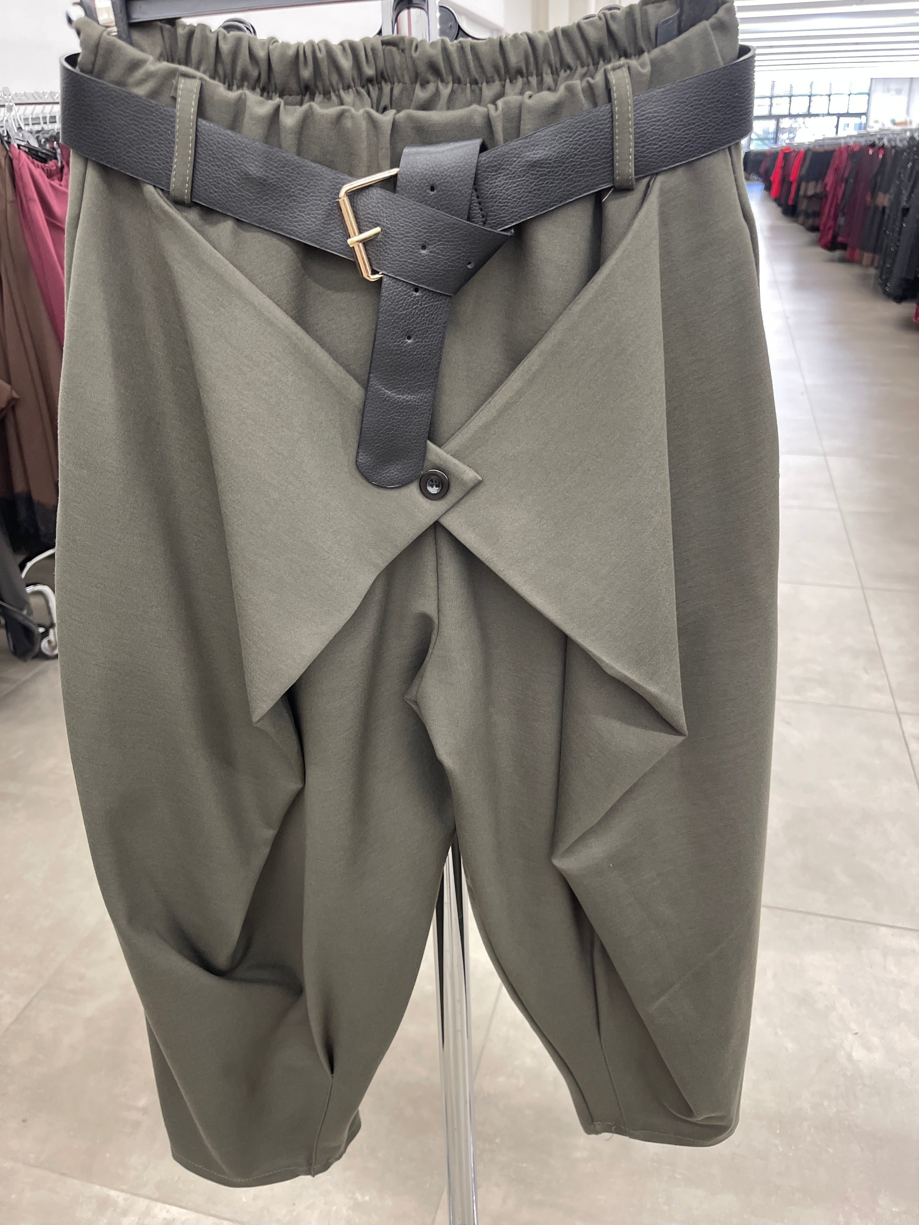 Kalhoty lux khaki