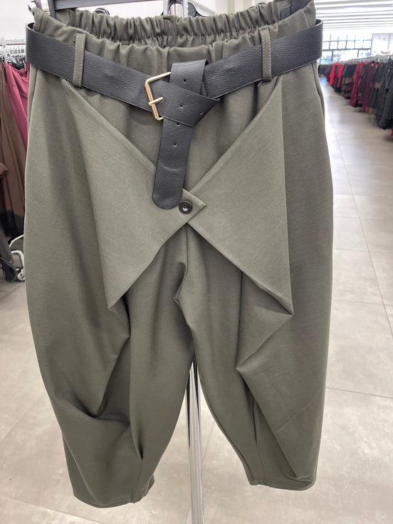 Kalhoty lux khaki
