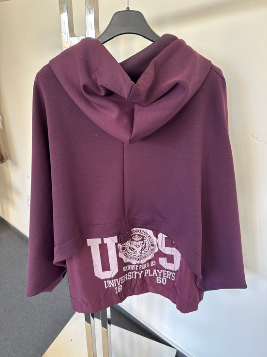 AQ bunda netopýr fialová