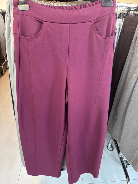 Kalhoty barely bordo