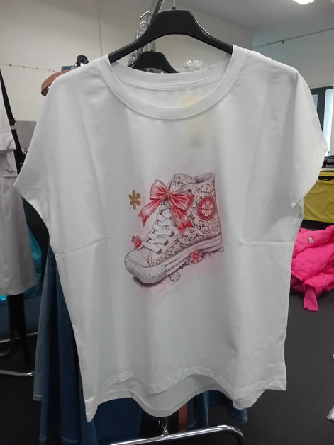 Tričko teniska růžová mašle
