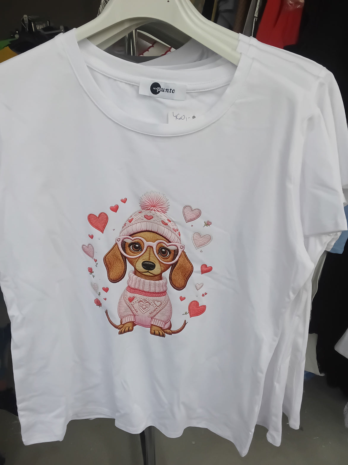 Tričko pes růžový